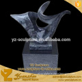 carved black marble beautiful abstract statues for outdoor decoration